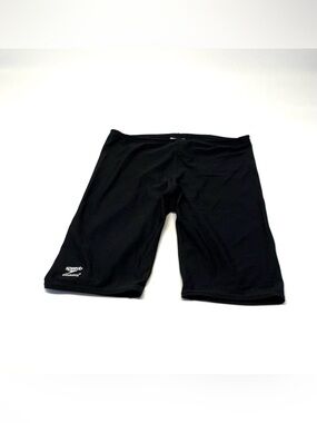 Speedo Men's Endurance+Solid Jammer Shorts Black Size 36 Excellent Condition